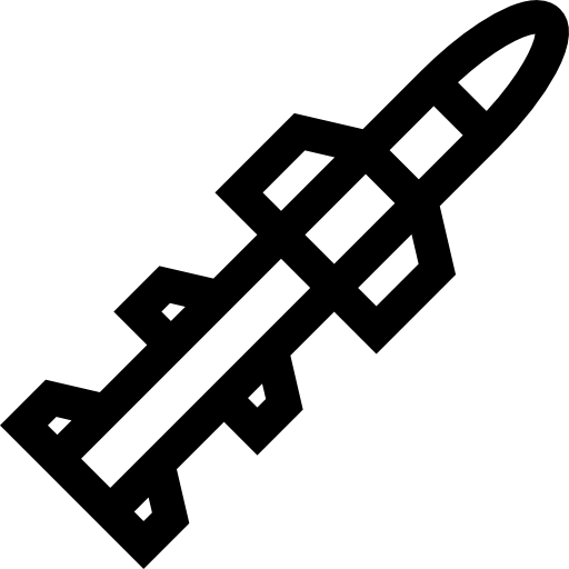 rakieta Basic Straight Lineal ikona