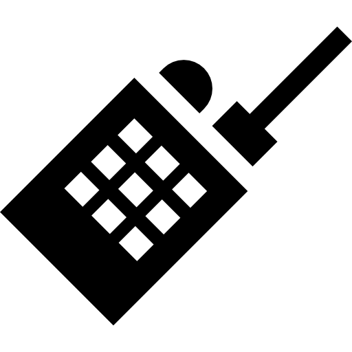 walkie talkie Basic Straight Filled icon