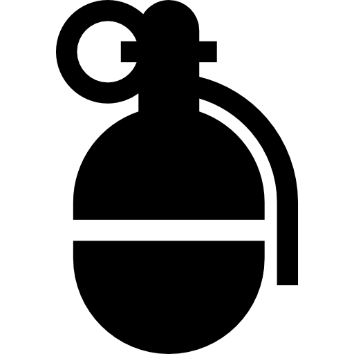 granaat Basic Straight Filled icoon