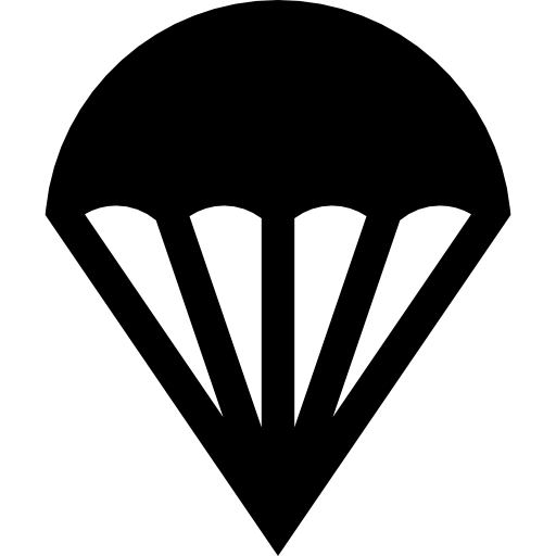 parachute Basic Straight Filled Icône