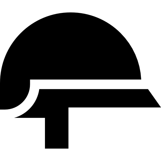 헬멧 Basic Straight Filled icon
