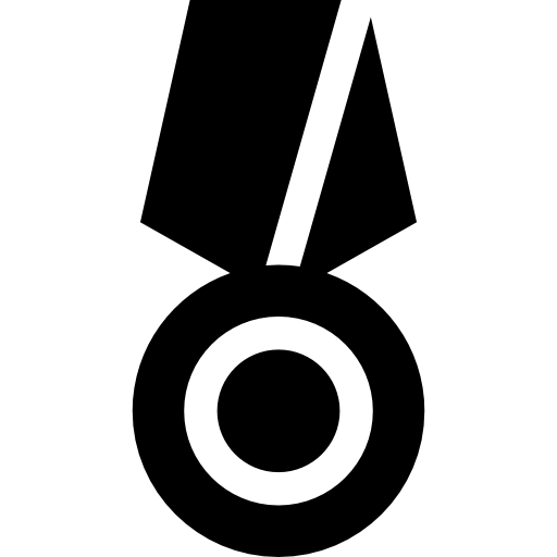 Медаль Basic Straight Filled иконка