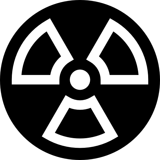放射線 Basic Straight Filled icon