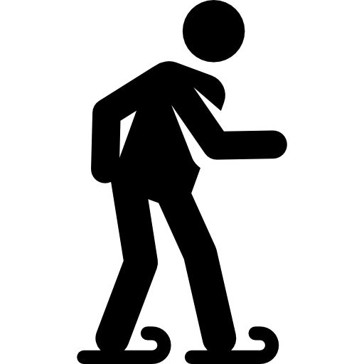 patinaje sobre hielo Pictograms Fill icono