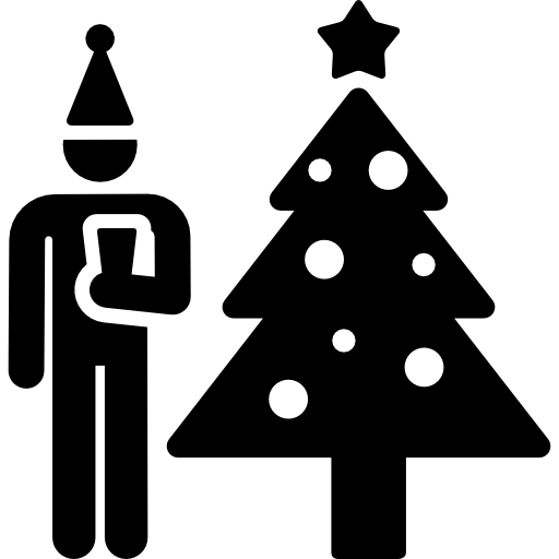 natale Pictograms Fill icona