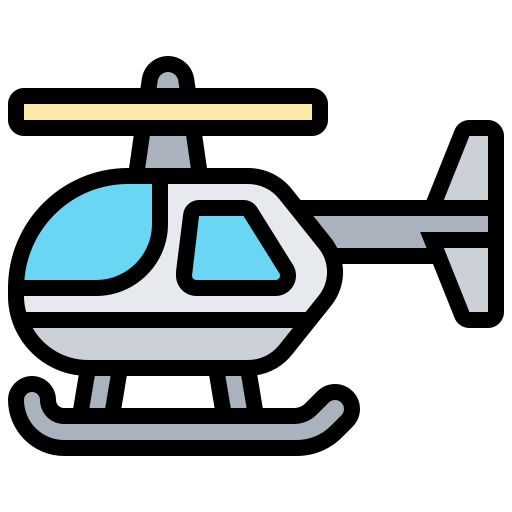헬리콥터 Meticulous Lineal Color icon
