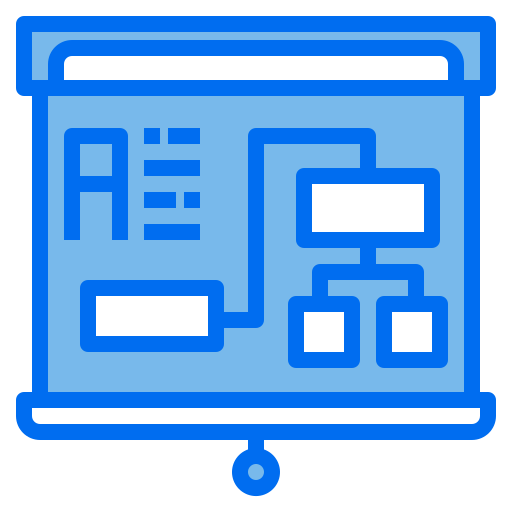 Presentation Payungkead Blue icon