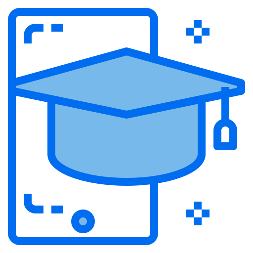 Graduation cap Payungkead Blue icon