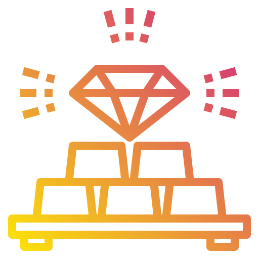 Diamond Payungkead Gradient icon