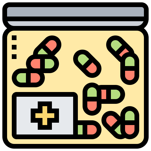 Pill Meticulous Lineal Color icon