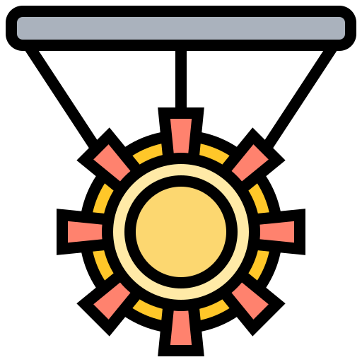 medalla Meticulous Lineal Color icono