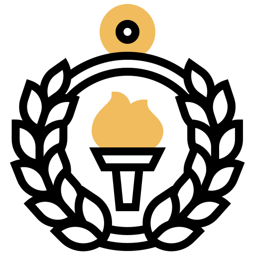 メダル Meticulous Yellow shadow icon