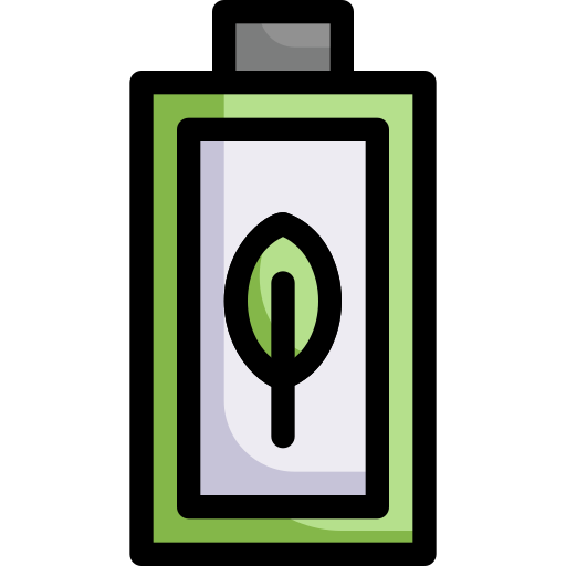 batería ecológica Generic Outline Color icono