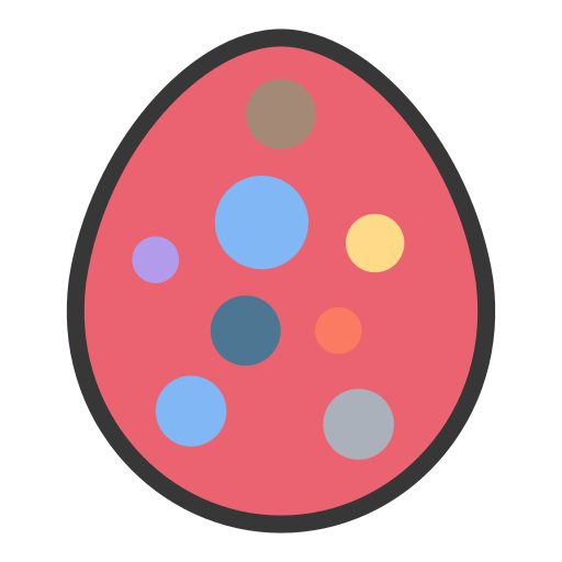 uovo di pasqua Generic Outline Color icona