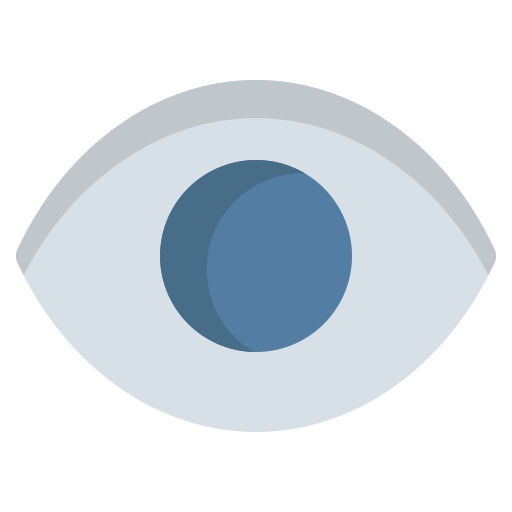 oog Generic Flat icoon
