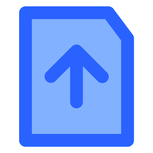File upload Generic Blue icon