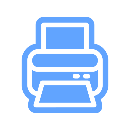 인쇄기 Generic Blue icon