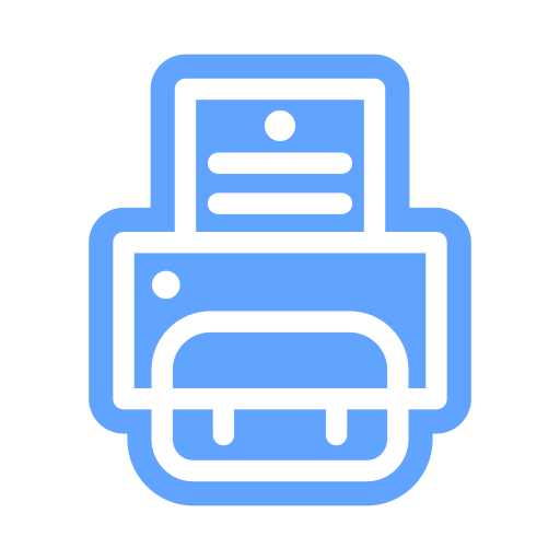 printer Generic Blue icoon