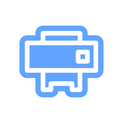 인쇄 도구 Generic Blue icon