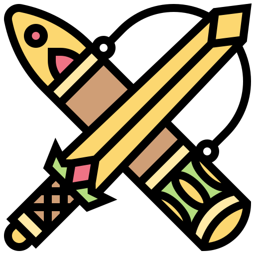 miecz Meticulous Lineal Color ikona