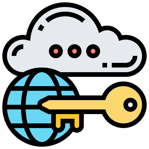Cloud password Meticulous Lineal Color icon