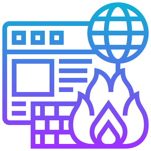 Firewall Meticulous Gradient icon