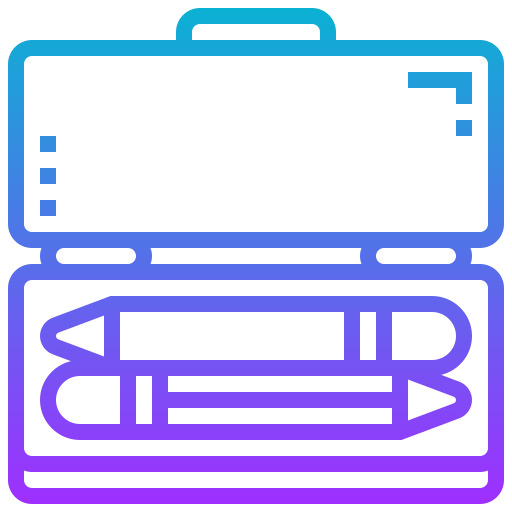 caixa de lápis Meticulous Gradient Ícone
