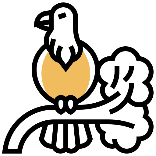 독수리 Meticulous Yellow shadow icon