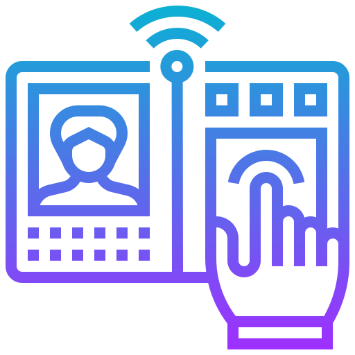 Biometric recognition Meticulous Gradient icon
