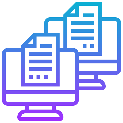 Data transfer Meticulous Gradient icon