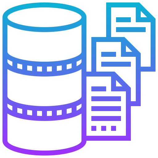 Database Meticulous Gradient icon