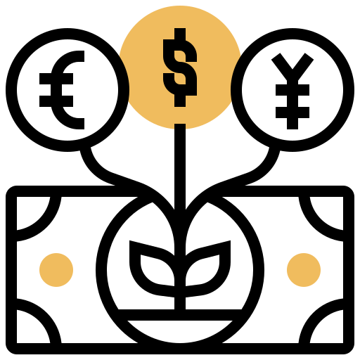 Currency Meticulous Yellow shadow icon