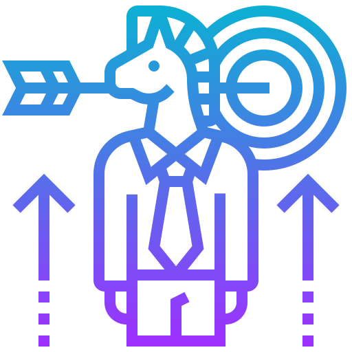 Business strategy Meticulous Gradient icon