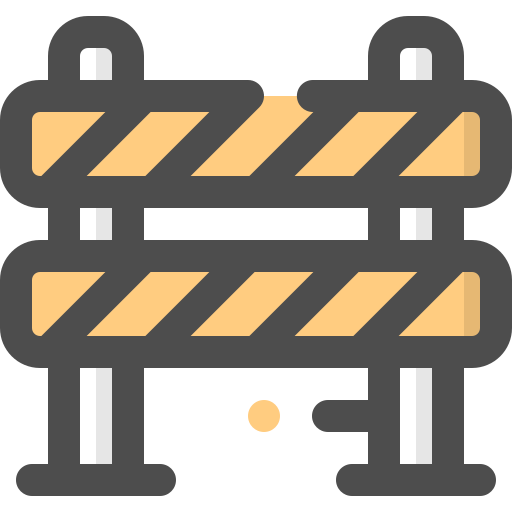 Road barrier Generic Outline Color icon