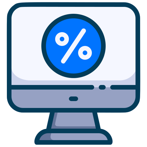 percentage Generic Outline Color icoon