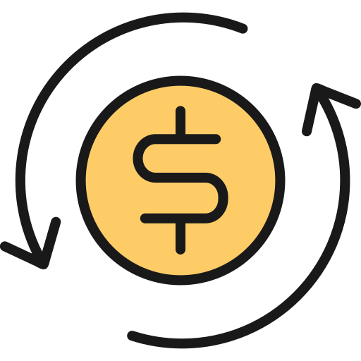 Currency exchange Generic Outline Color icon