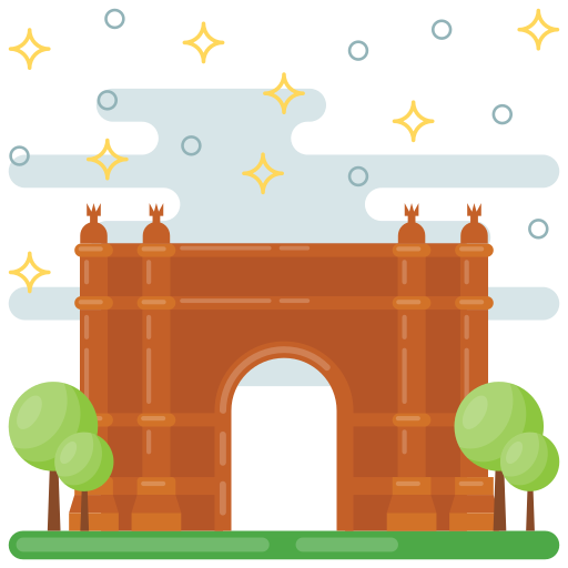 Триумфальная арка Generic Flat иконка