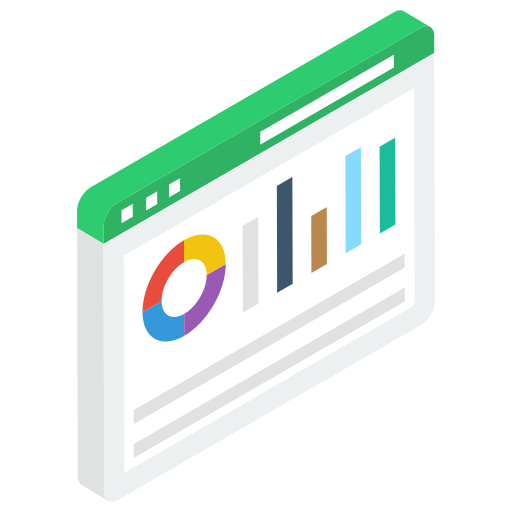 analyses d'audience internet Generic Isometric Icône