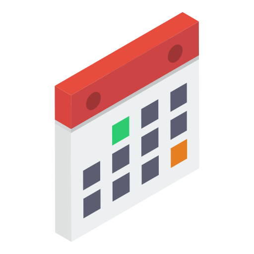 kalender Generic Isometric icoon