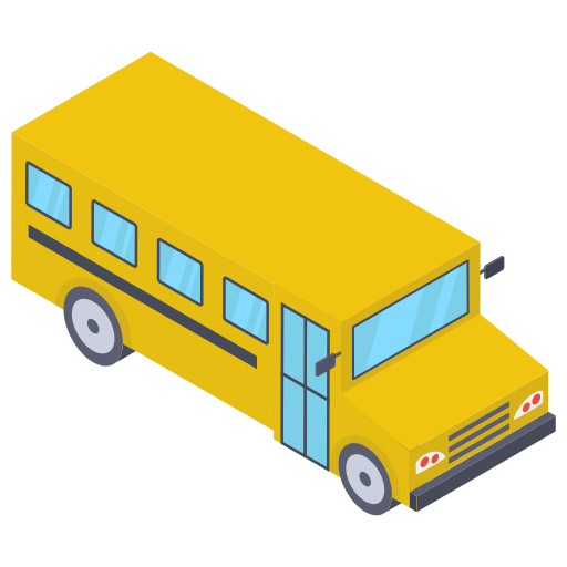autobus szkolny Generic Isometric ikona