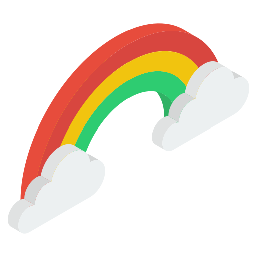 arcobaleno Generic Isometric icona