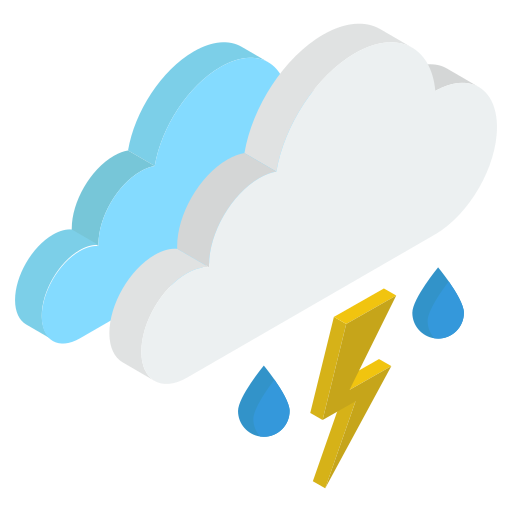 Thunderstorm Generic Isometric icon