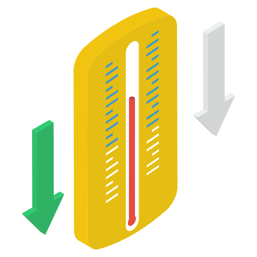 niska temperatura Generic Isometric ikona