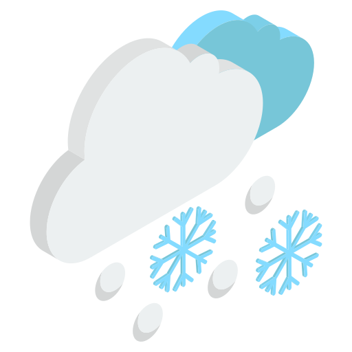 opady śniegu Generic Isometric ikona