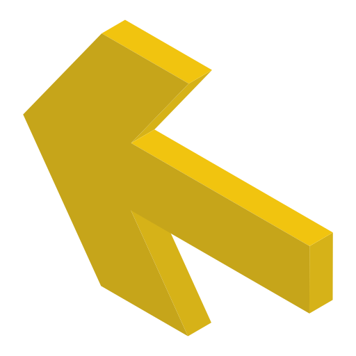 Left arrow Generic Isometric icon