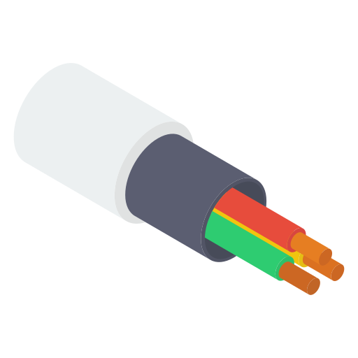 cable de energía Generic Isometric icono
