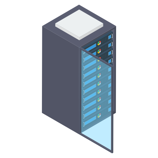 server dati Generic Isometric icona