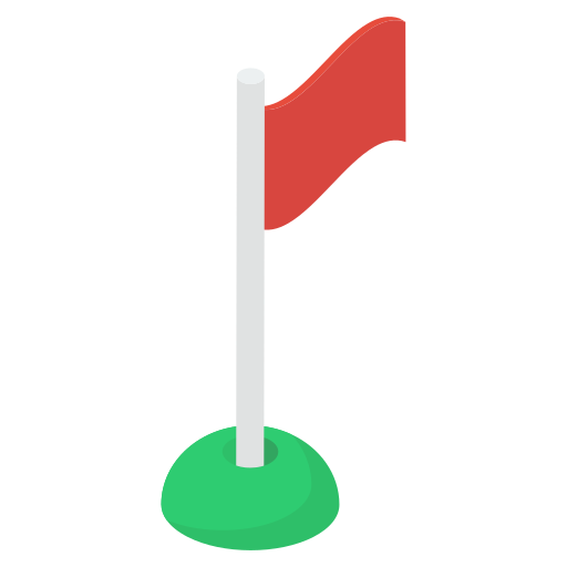 flaga wyścigów Generic Isometric ikona