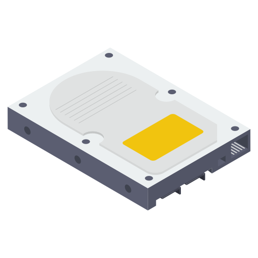hard disk drive Generic Isometric icoon