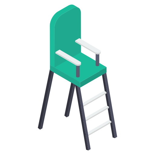 krzesło sędziowskie Generic Isometric ikona